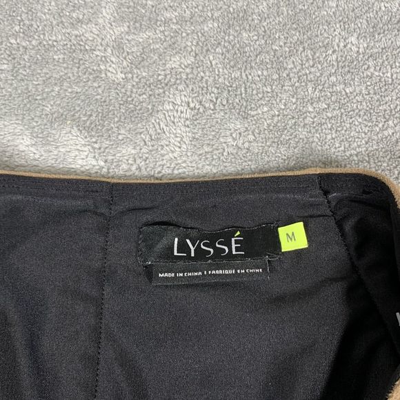 Lysse High Waisted Faux Suede Tan/brown Legging Casual Pants Size Medium - Picture 9 of 11